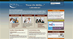 Desktop Screenshot of novaemployment.com.au