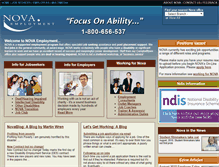 Tablet Screenshot of novaemployment.com.au